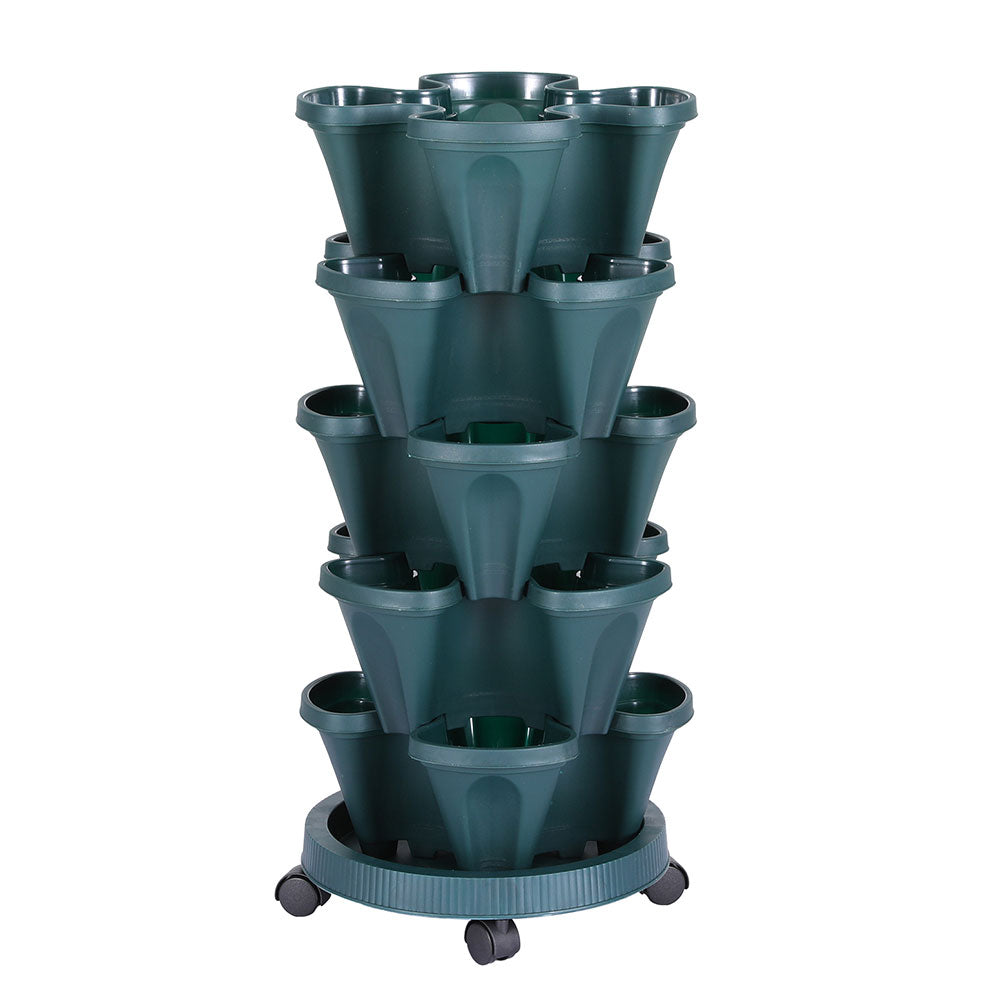 Five-Tier Strawberry Planter — Green