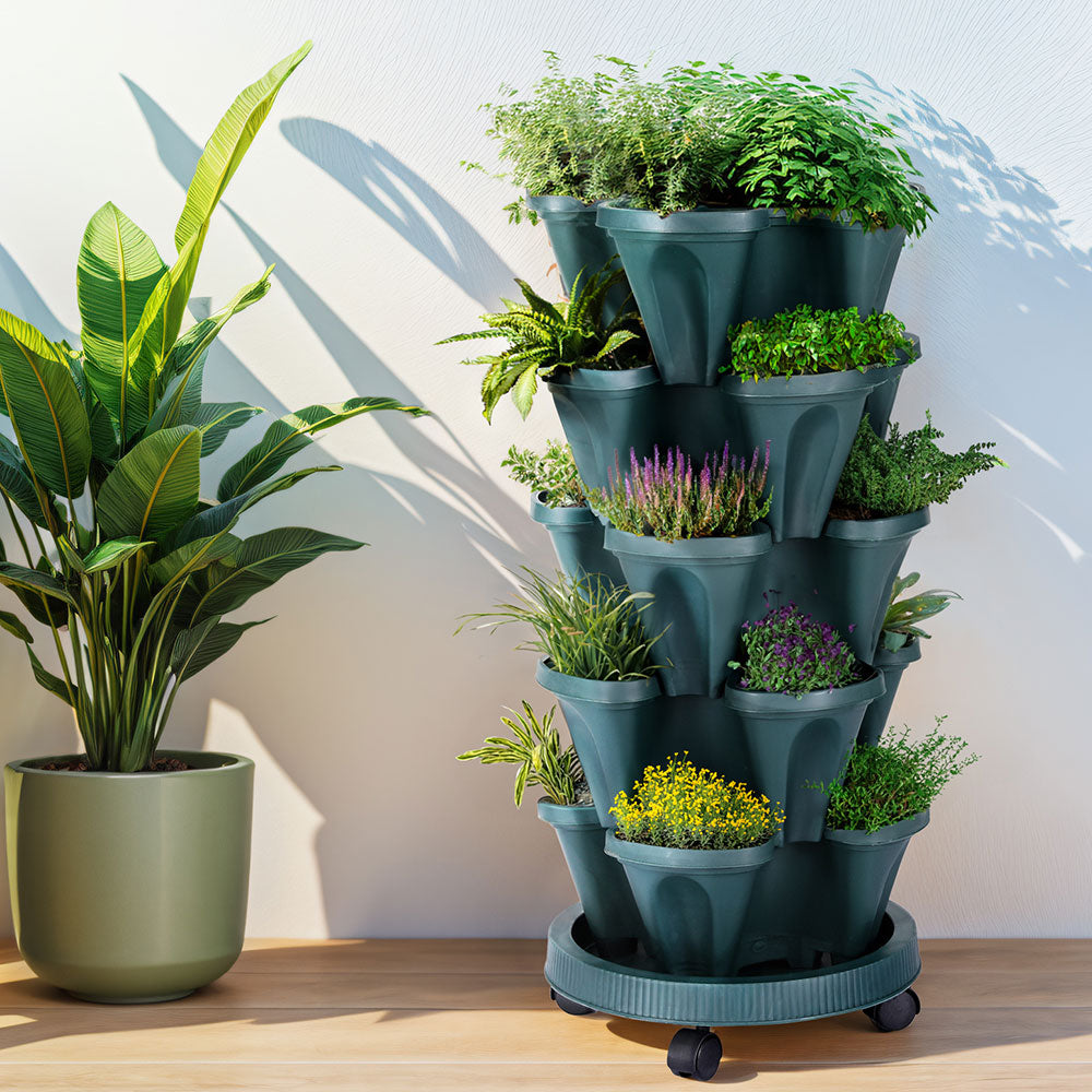 Five-Tier Strawberry Planter — Green