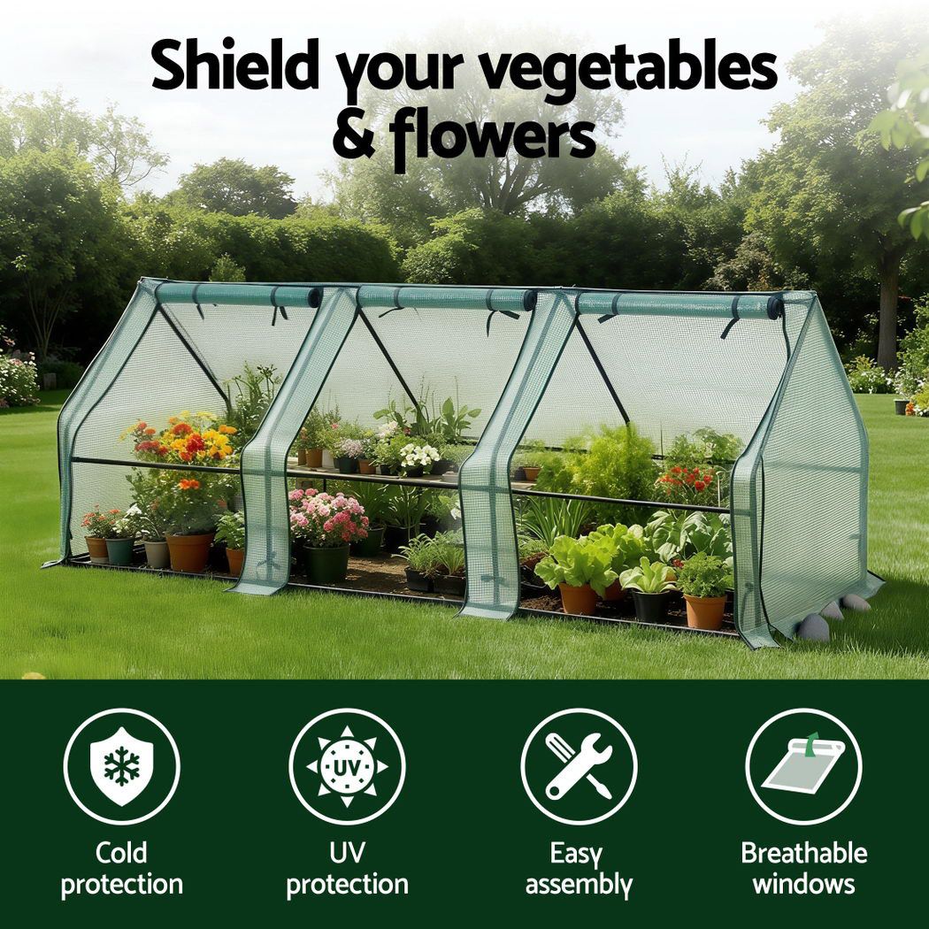 Mini Greenhouse — 2.4 × 0.9m