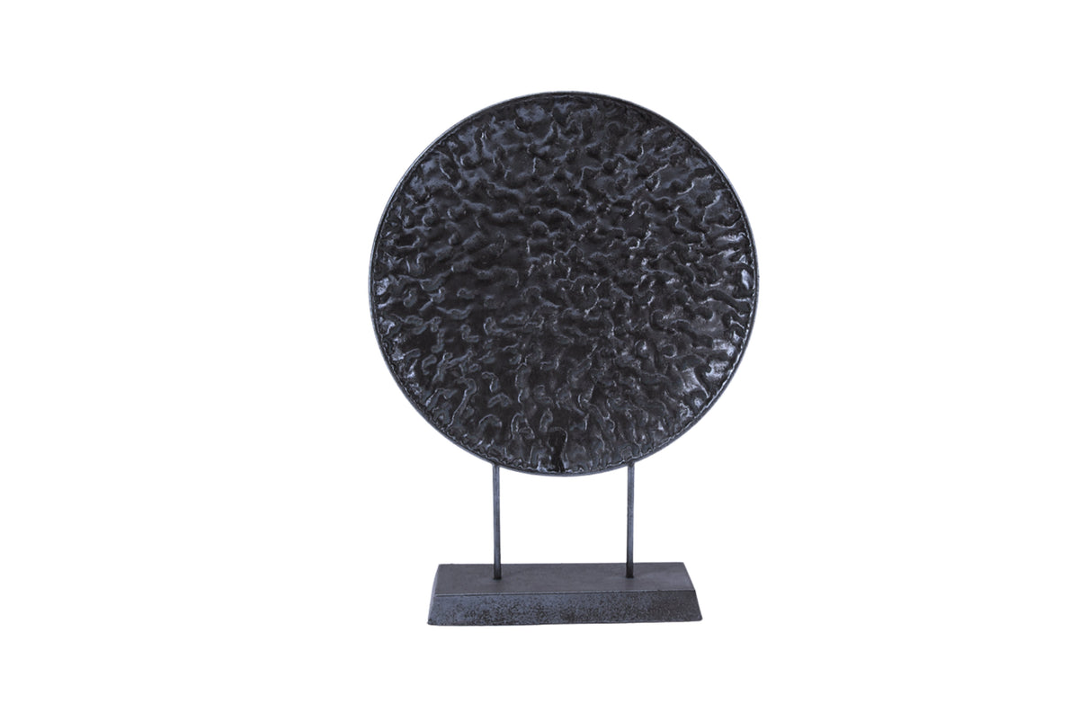 Round Pressed Table Decor - Black