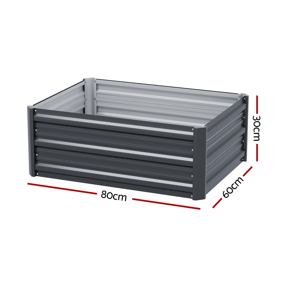 Galvanised Raised Bed — 80 × 60cm