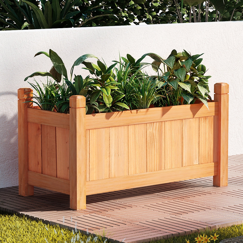 Greenfingers Raised Wooden Planter Box — 60cm Garden Bed — supplier-licensed