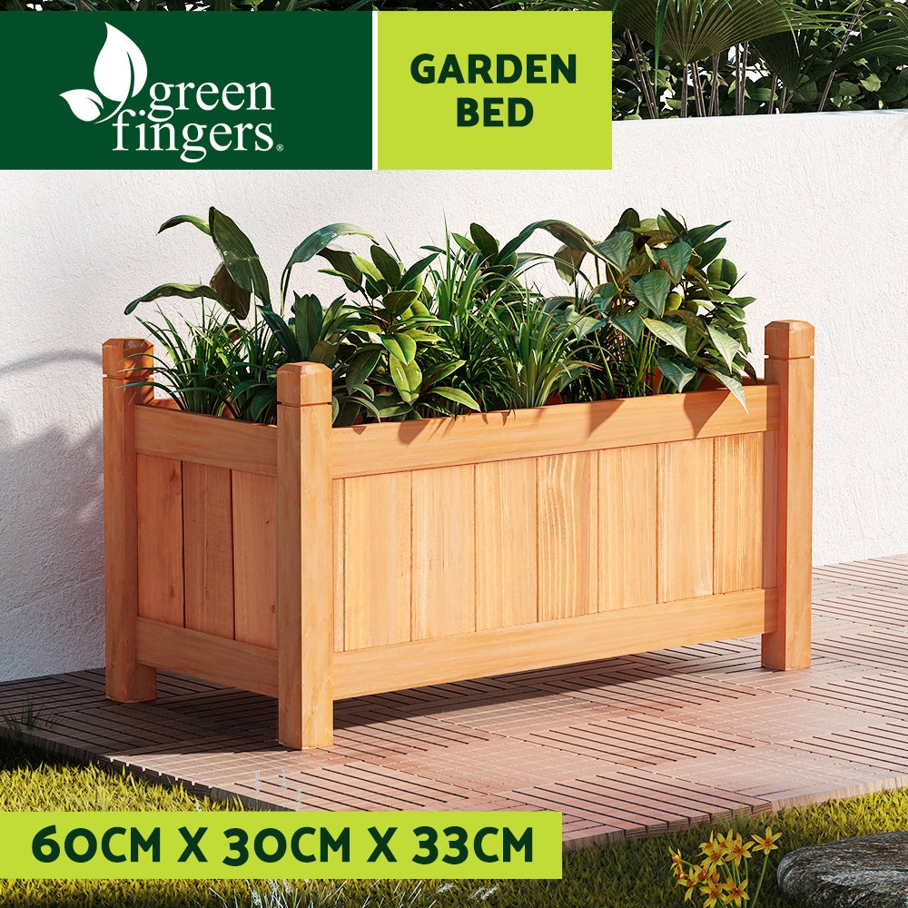 Greenfingers Raised Wooden Planter Box — 60cm Garden Bed — supplier-licensed