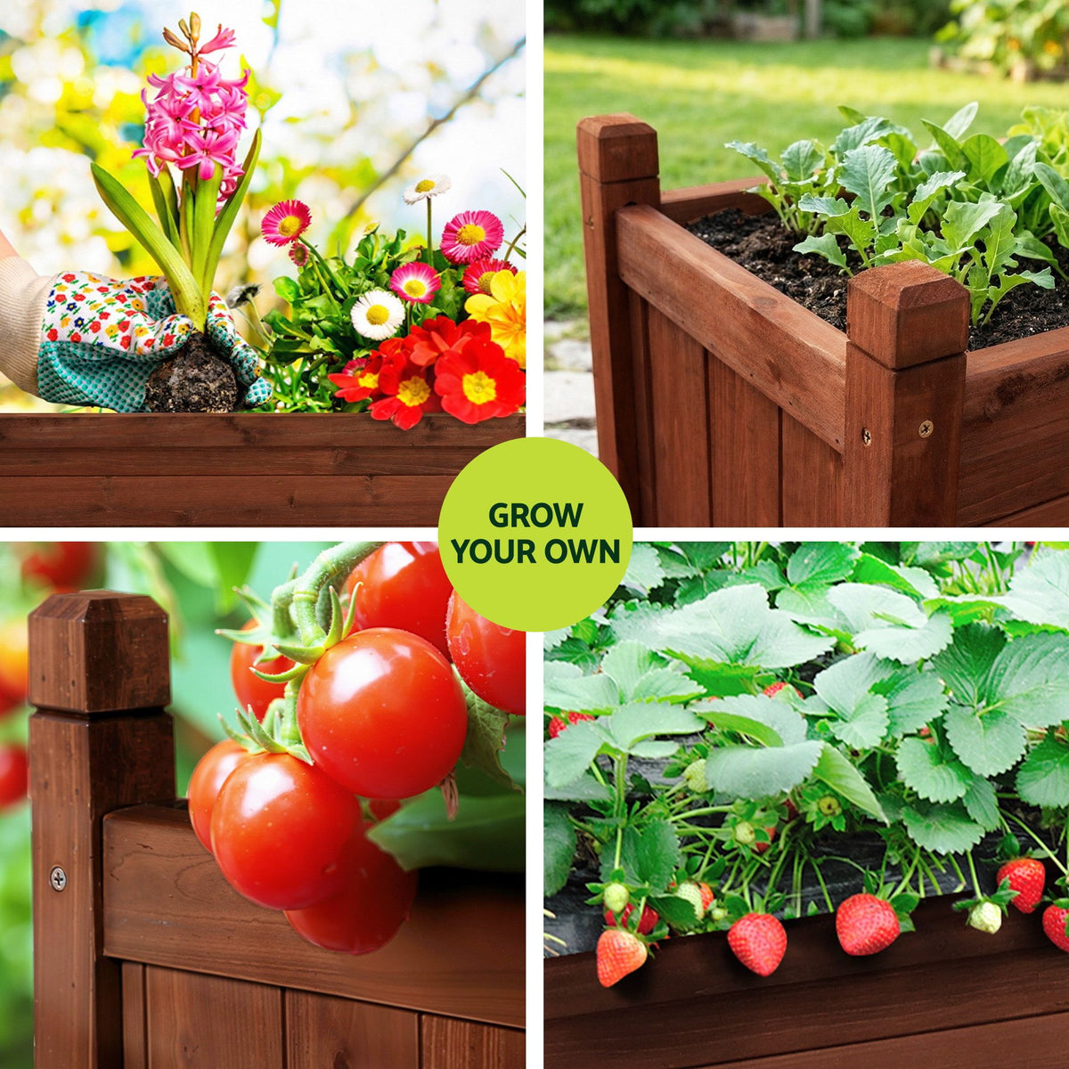 Raised Herb & Salad Planter — 90cm, on legs