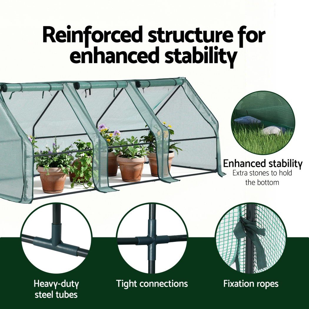 Mini Greenhouse — 2.4 × 0.9m