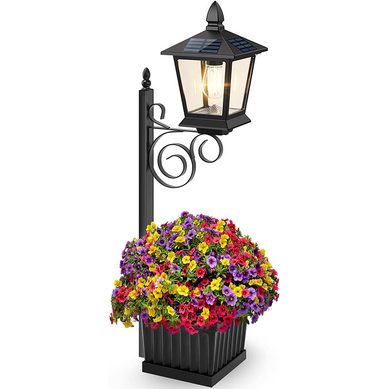 Solar Planter Light — Lamp Post or Wall