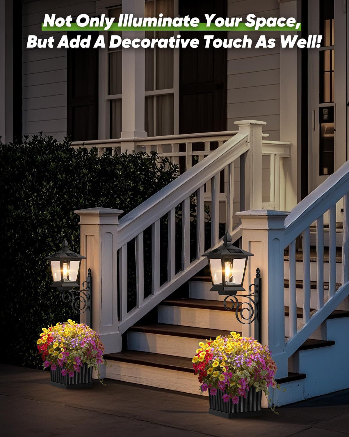 Solar Planter Light — Lamp Post or Wall